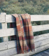 Plaid Pure Laine Ecossais Country Orange 136 X 180 cm