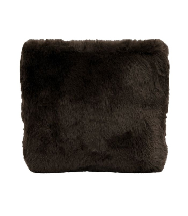 Coussin Fausse Fourrure Brun Chamonix 45 x 45 cm