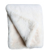 Plaid XXL / Couvre-lit Fausse Fourrure Blanc Ivoire Chamonix 240 x 260 cm