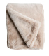 Plaid XXL / Couvre-lit Fausse Fourrure Beige Chamonix 240 x 260 cm