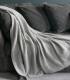 Plaid Cape Cod Gris Laine Tricoté 130 X 180 cm
