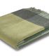 Plaid Cachemire et Laine Carreaux Vert 130 X 170 cm - Collection VENICE