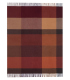 Plaid Cachemire et Laine Carreaux Rouge 130 X 170 cm - Collection VENICE