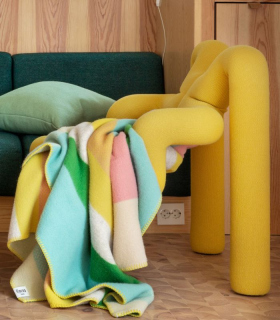 Plaid Coloré en Laine - Design Scandinave