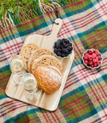 Plaid Pique Nique Laine Ecossais Thistleberry 145 X 183 cm