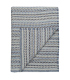 Plaid Pure Laine Juli Bleu 150 X 200 cm