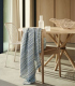 Plaid Pure Laine Juli Bleu 150 X 200 cm