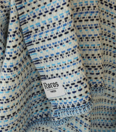 Plaid Pure Laine Juli Bleu 150 X 200 cm