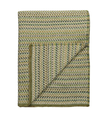 Plaid Pure Laine Juli Vert 150 X 200 cm