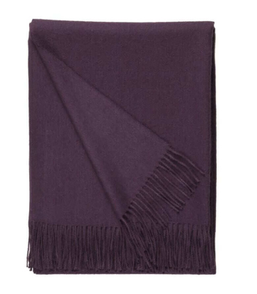 Plaid Paola Aubergine