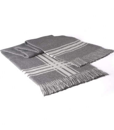 Plaid Inca Luxe Gris