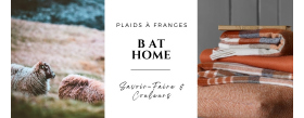 Plaid B at Home - Tissé en Angleterre - sur Plaid Addict