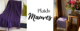 Plaids Aubergines / Mauves