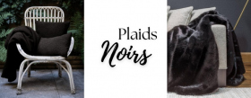 Plaid Noir - La boutique des plaids - Plaid-addict.com