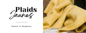 Plaid Jaune - Tendance et Vitaminé - Dès 59€