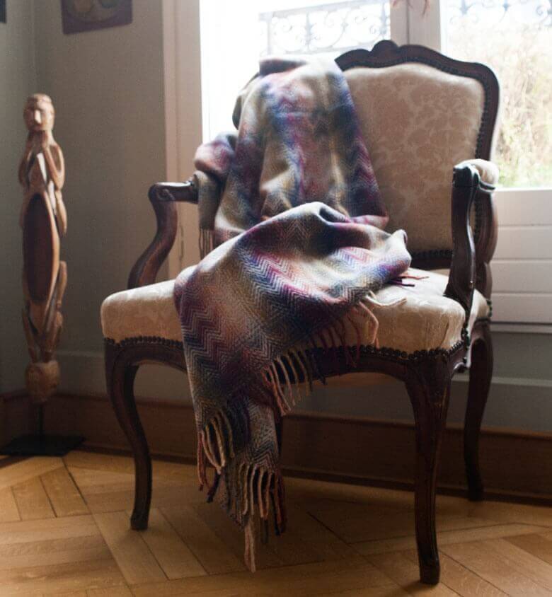 Plaid Missoni Montgomery 160 - cadeau déco en 70% Laine, 30% Polyamide tissé en Italie