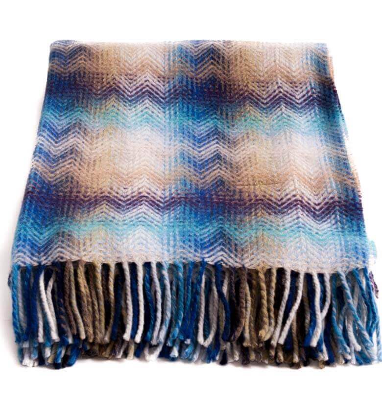 Plaid Missoni Montgomery 170 - cadeau déco en 70% Laine, 30% Polyamide tissé en Italie