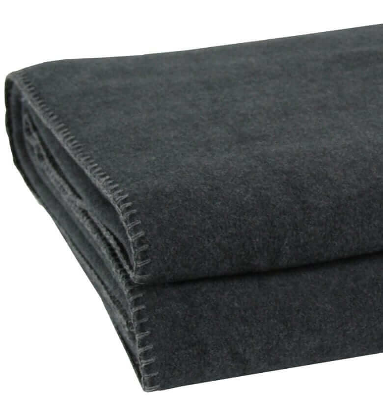 Plaid Polaire Luxe Anthracite - en Polaire - tissé en Italie