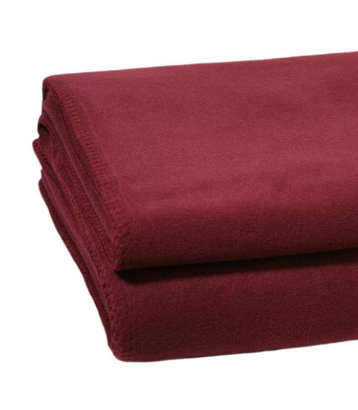 Plaid Polaire Luxe Bordeaux - en Polaire - tissé en Italie