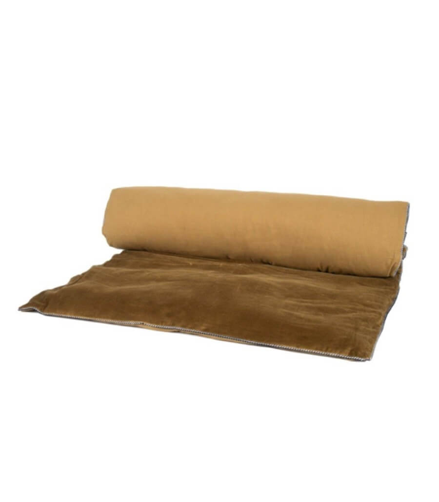 Edredon Velours Bronze 85X200cm