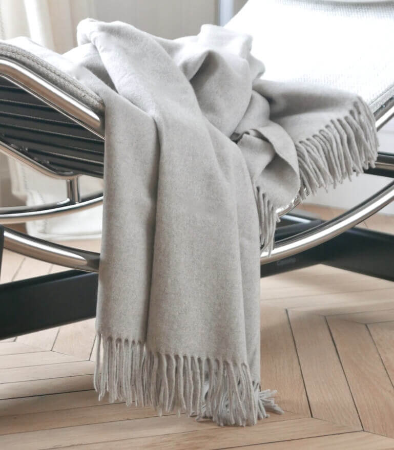 Plaid 100% Cachemire Luxe Taupe - Edition Spéciale 140 x 200 cm, Plaid Addict