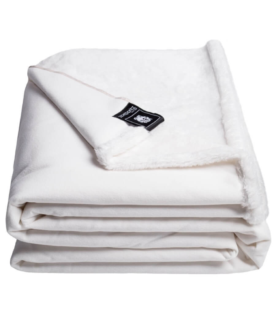 Plaid Imitation Fourrure Ultra Doux Blanc - Collection Laponie - 140 x 190 cm, Plaid Addict