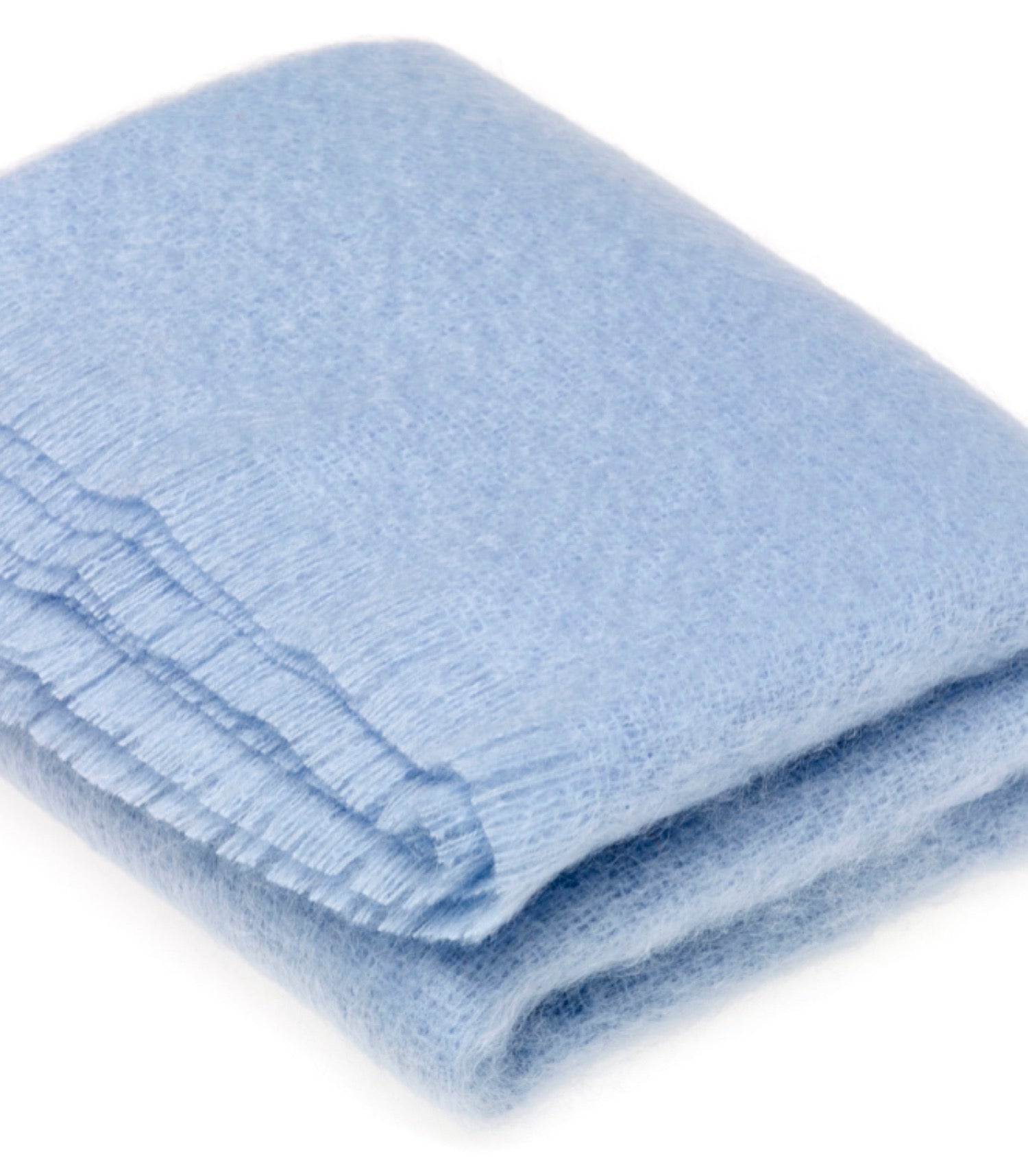 Plaid Mohair Bleu Ciel Luxe 140 x 180 cm, Plaid Addict