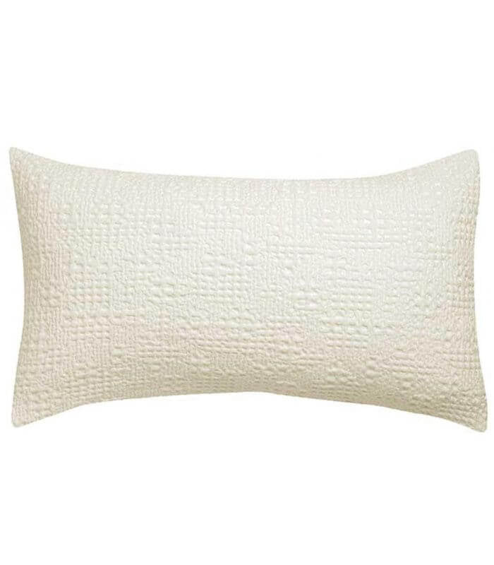 Coussin Coton Tana Craie 40 x 65 cm, Vivaraise