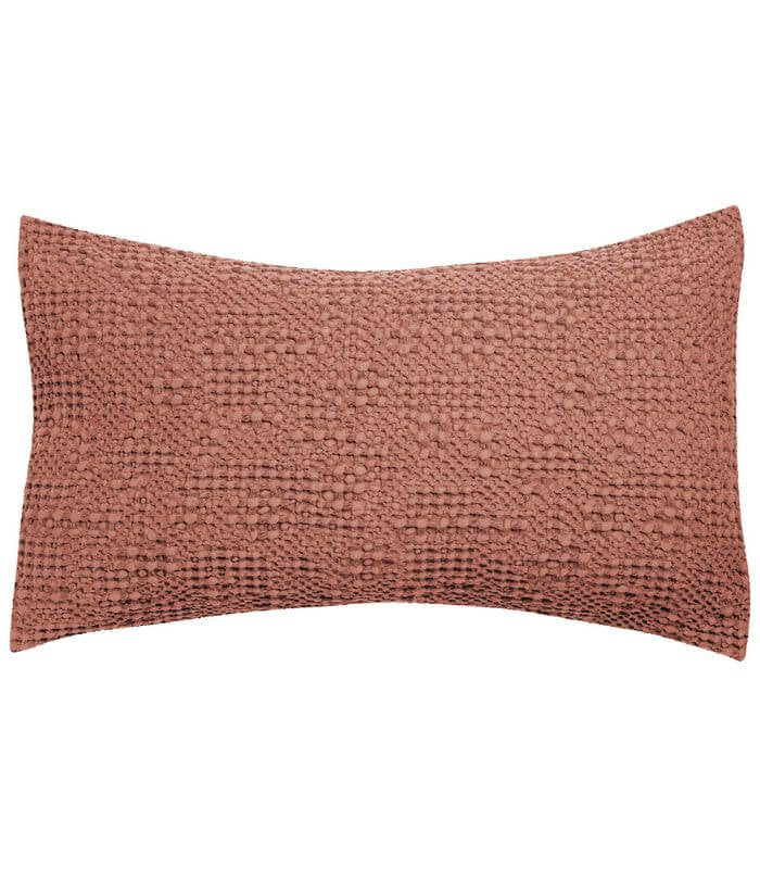 Coussin Coton Tana Rose Blush 40 x 65 cm, Vivaraise