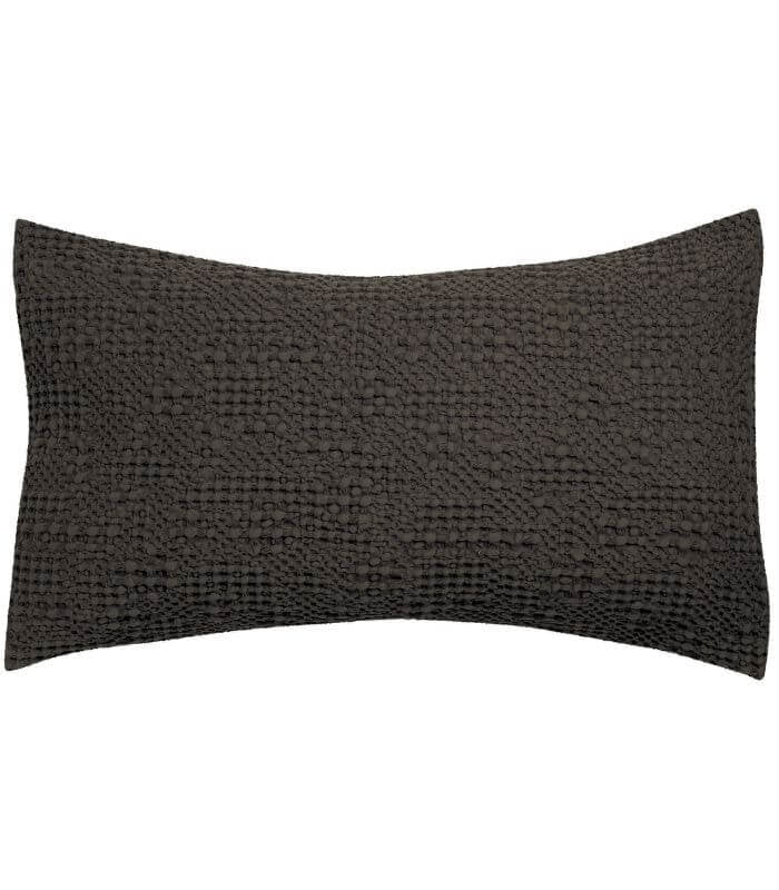Coussin Coton Tana Carbone 40 x 65 cm, Vivaraise