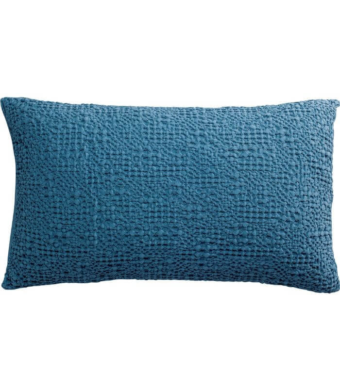 Coussin Coton Tana Bleu Touareg 40 x 65 cm, Vivaraise