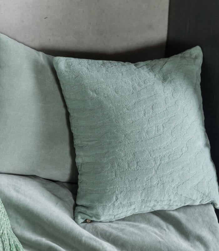 Coussin Coton Ines Opaline, Vivaraise, confort haut de gamme