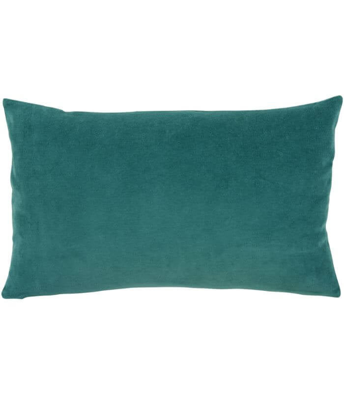 Coussin en Velours ELISE Vert de Gris, Vivaraise, confort haut de gamme