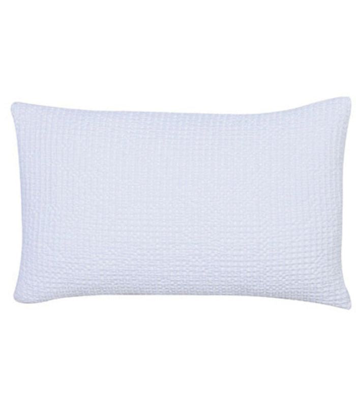Coussin Coton MAIA Blanc, Vivaraise, gros plan sur la matière