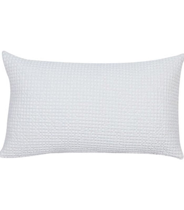 Coussin Coton MAIA Craie, Vivaraise, gros plan sur la matière