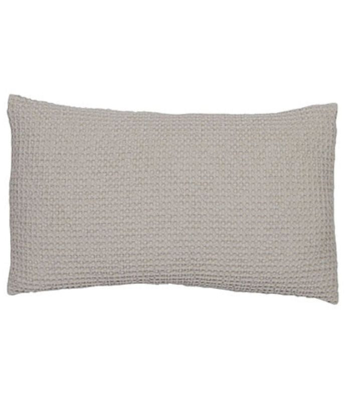 Coussin Coton MAIA Lin, Vivaraise, gros plan sur la matière