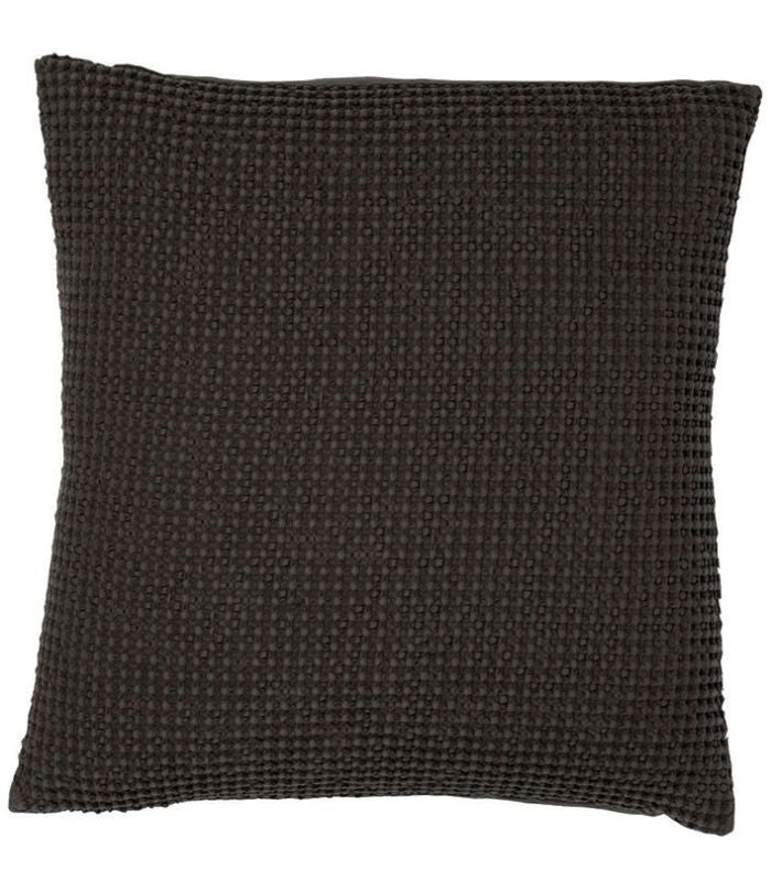 Coussin Coton MAIA Noir Carbone, Vivaraise