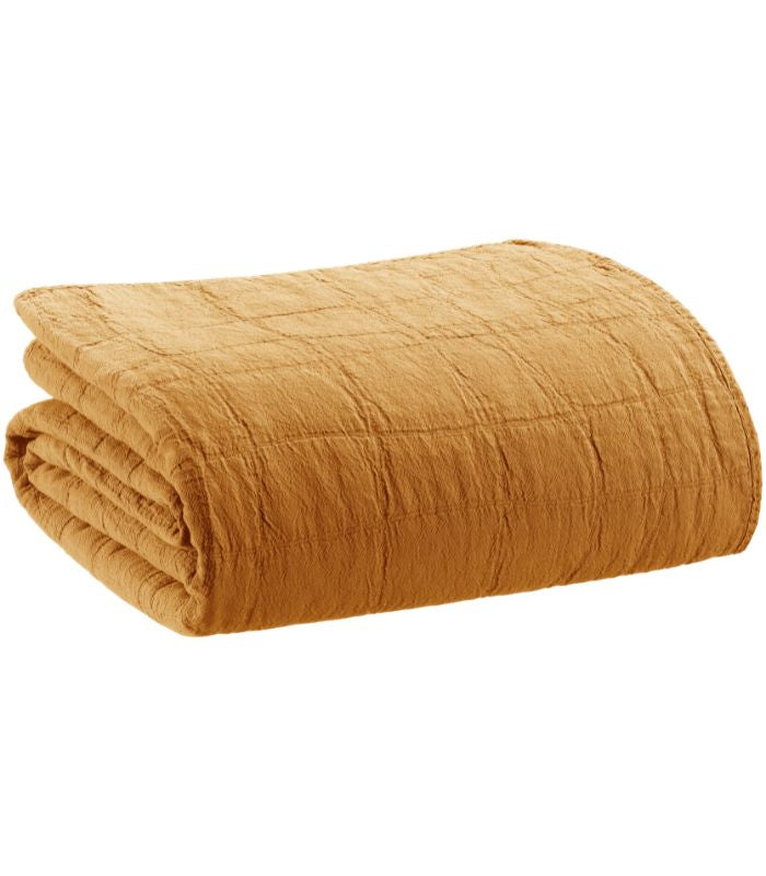 Jeté de canapé/Couvre-lit 100% coton TITOU Havane, Vivaraise