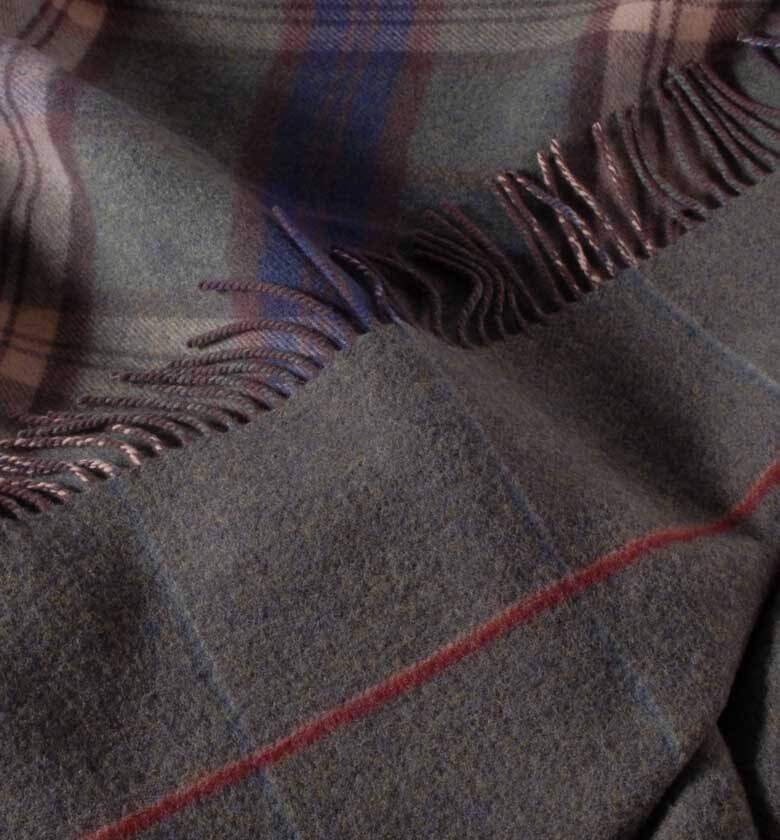 Plaid Pure Laine or - détail texture douce pour canapé et chambre