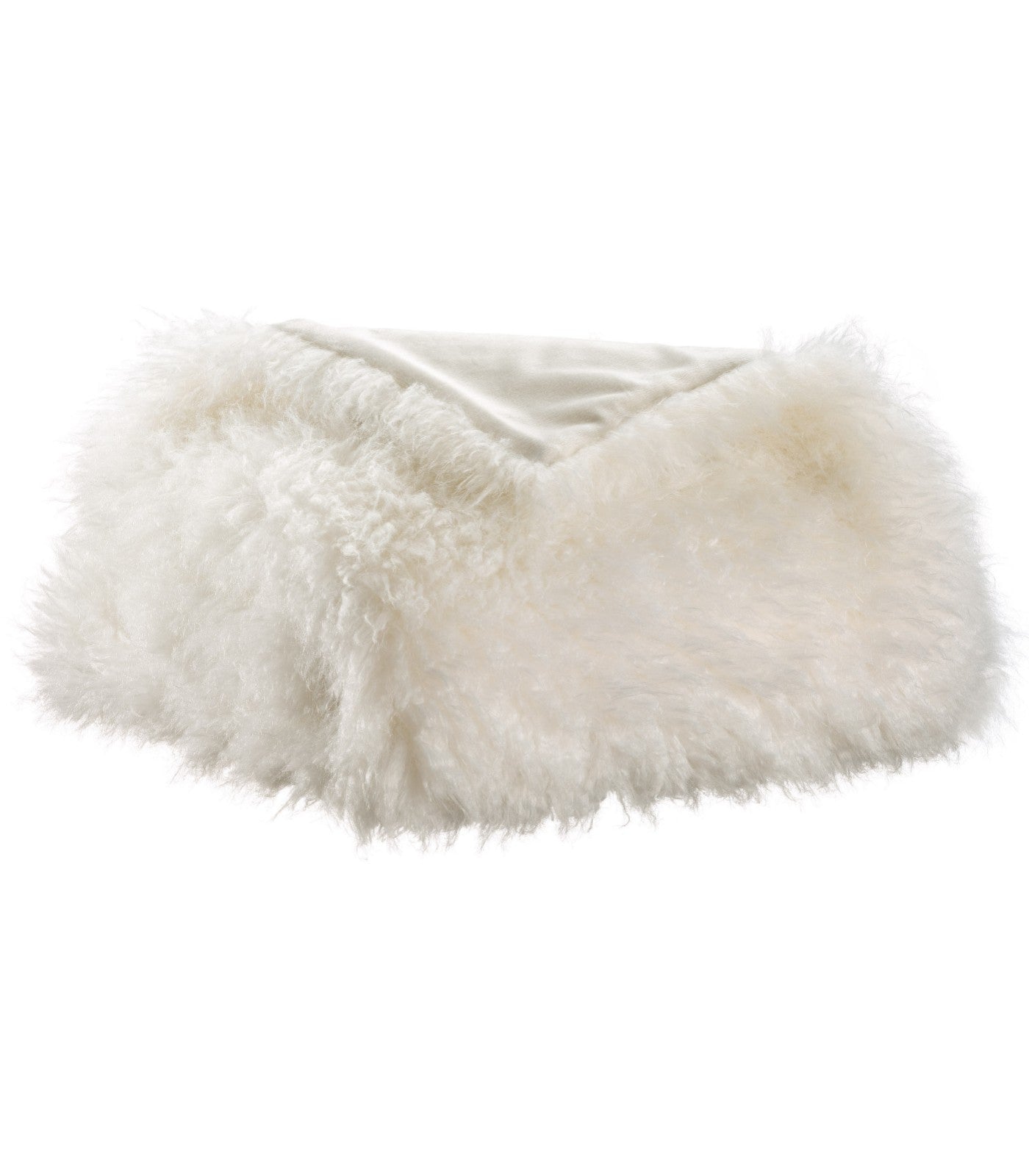 Plaid Fausse Fourrure Neige Imitation Mouton - 130 x 160 cm, Vivaraise