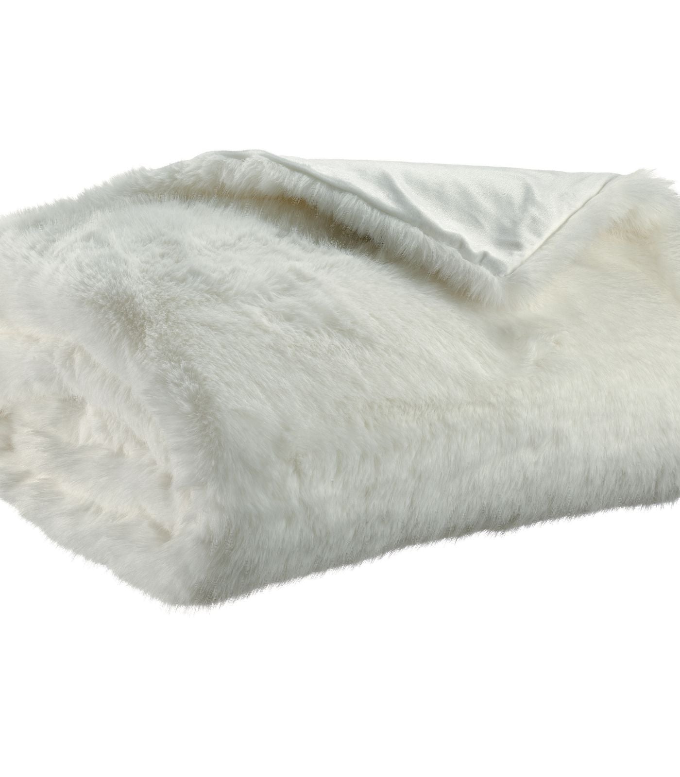 Maxi Plaid Fausse Fourrure Neige Nolan - 180 x 220 cm, Vivaraise