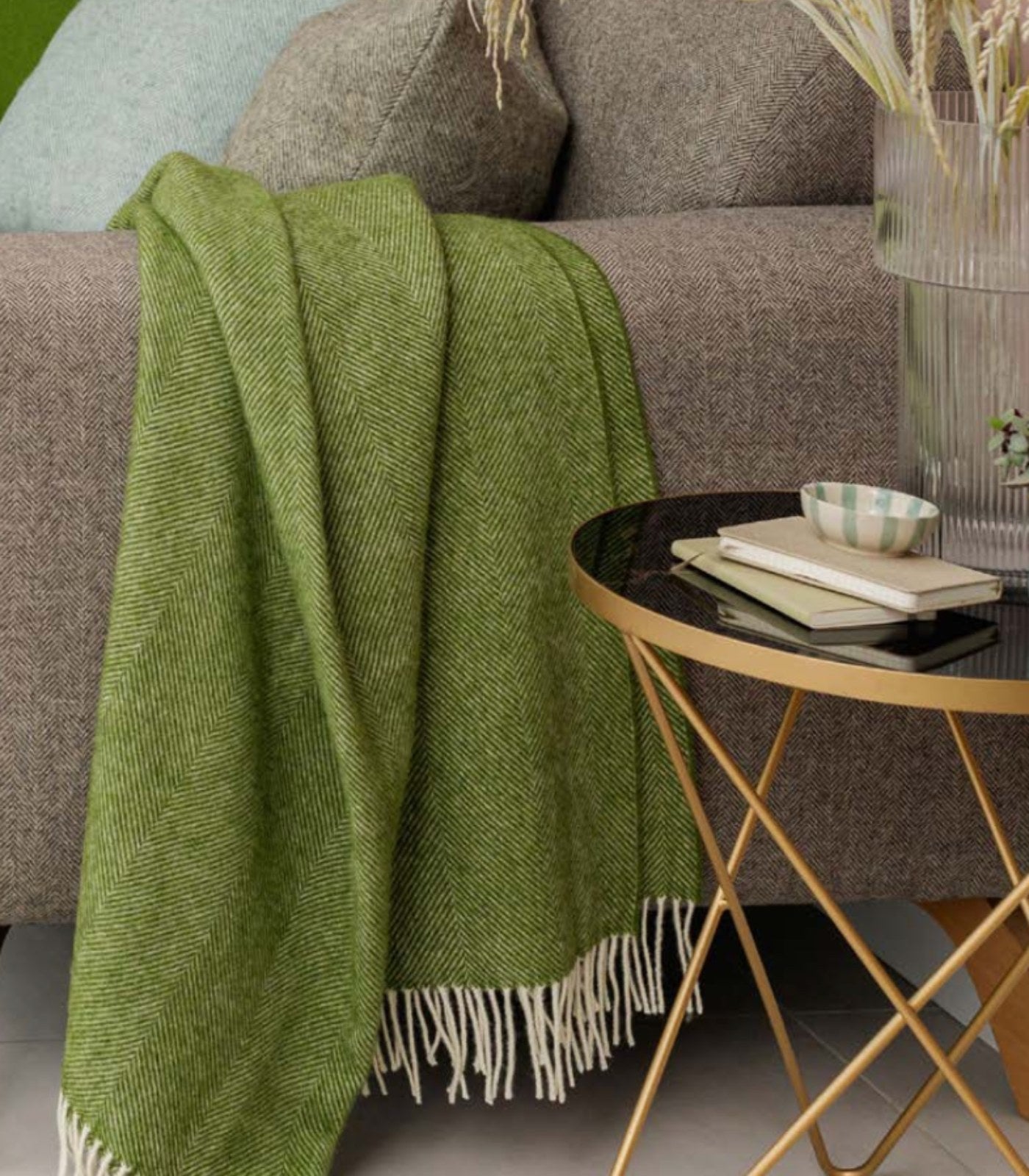 plaid vert pomme chevrons
