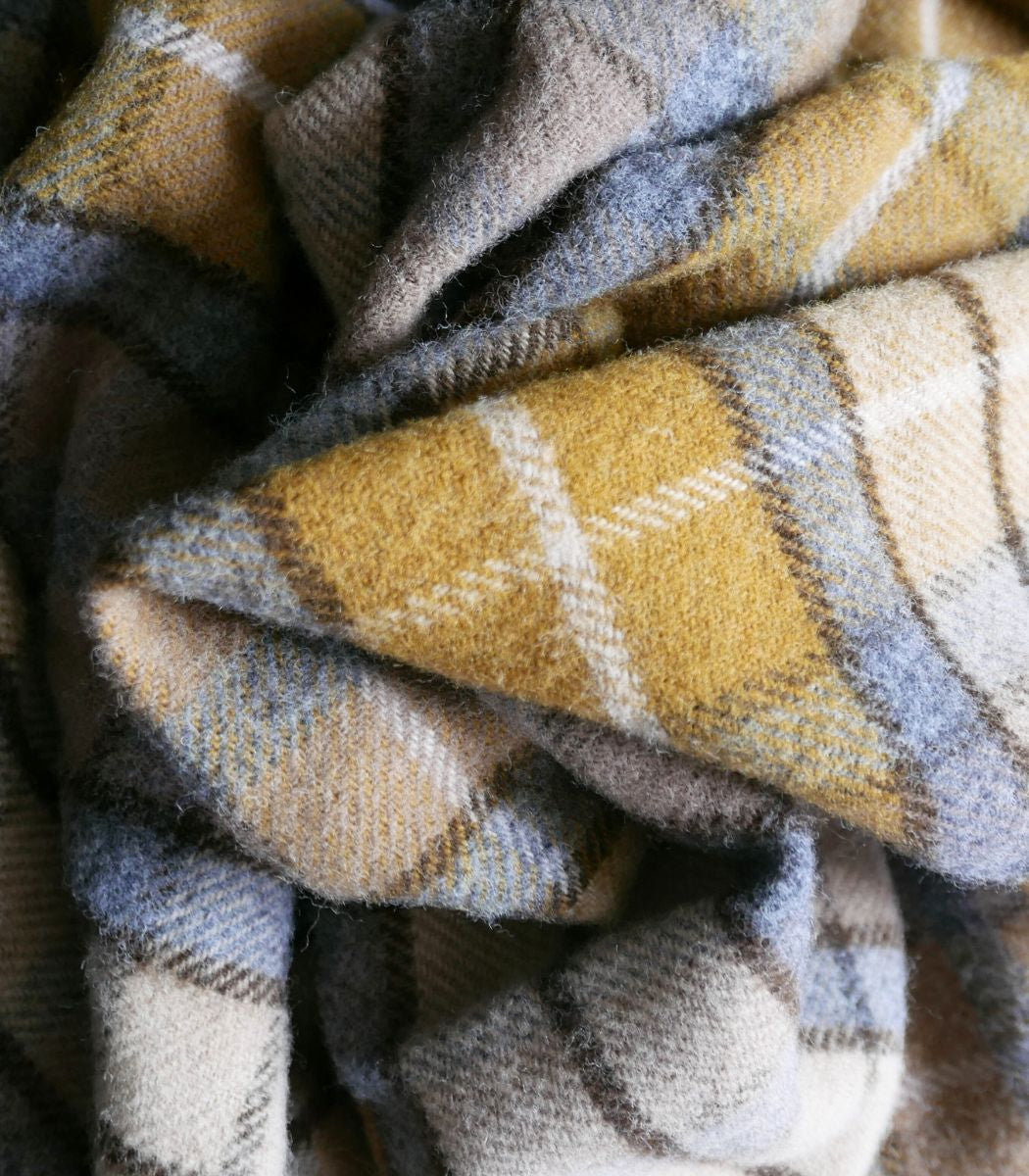 Plaid Pure Laine Écossais Buchanan 150 x 183 cm, The Mill, idée cadeau déco