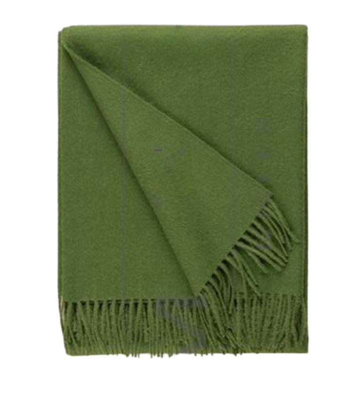 Plaid Laine Alpaga Luxe Paola Vert 130 x 180 cm, Casa Paola, tissé en Pérou