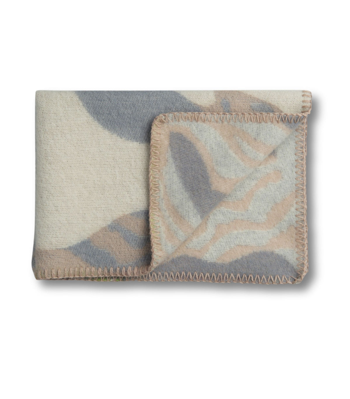 Couverture bébé oiseaux pliée à plat